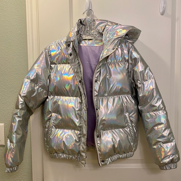 Alice Olivia Durham Metallic Puffer 